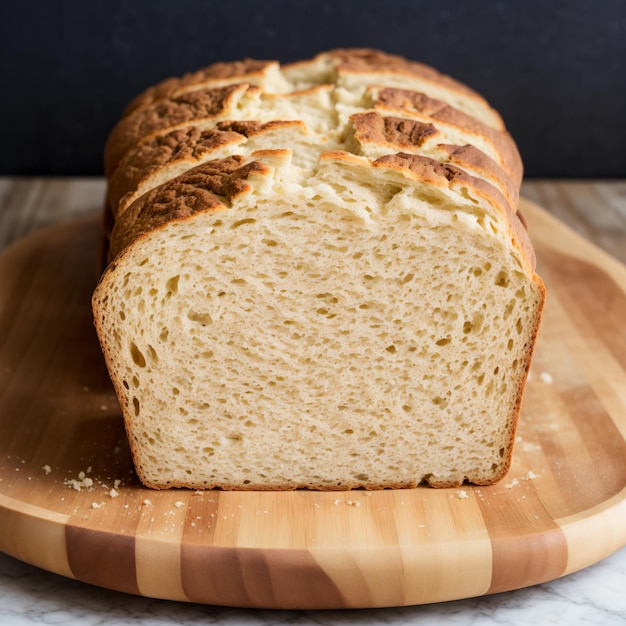 ambachtelijk wit brood op tafel