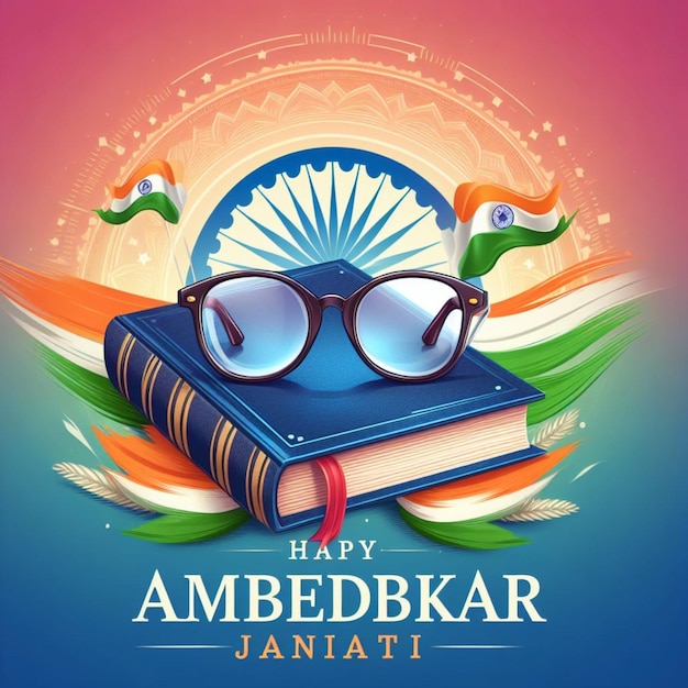 Ambedkar Jayanti illustratie post