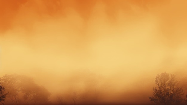 Amber Color Fog Background