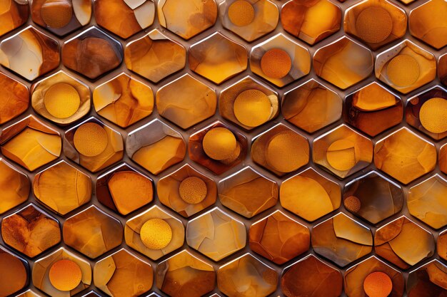 Amber Tile Background Texture for Design