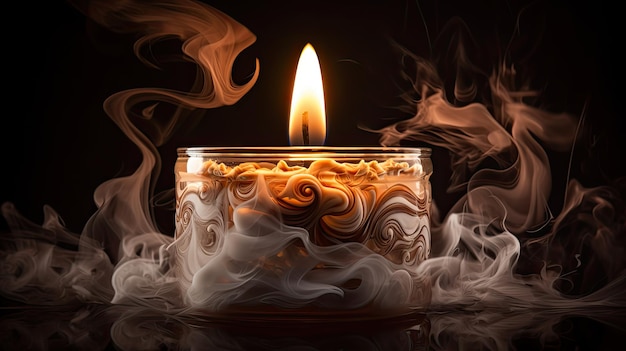 Ambiance smoking candle