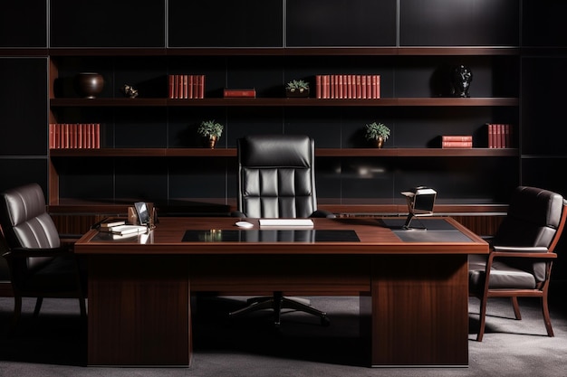 Ambient Administrative Amplitude Dark Office Background photo