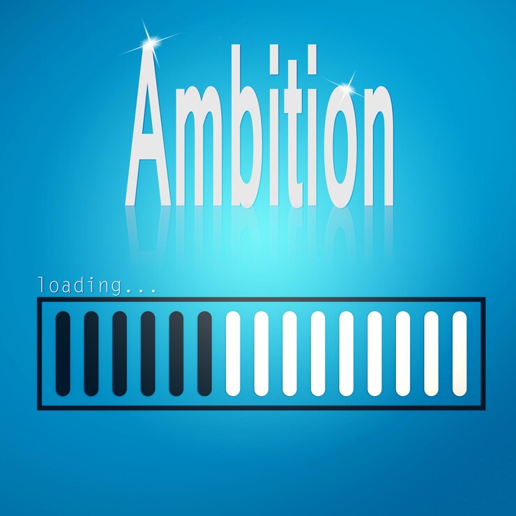 Photo ambition blue loading bar