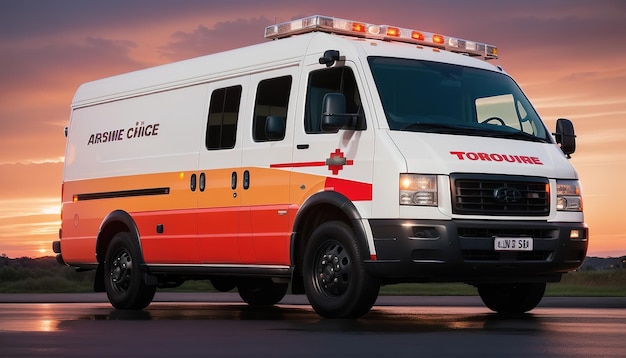 Ambulance emergency vehicle for hospital