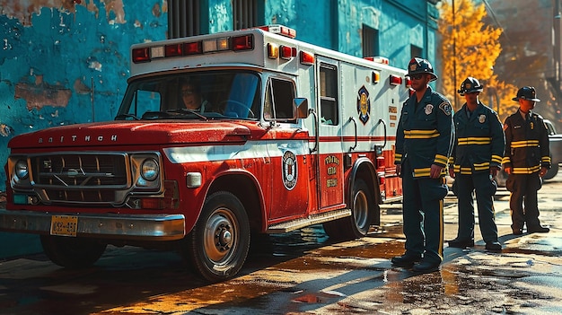 An ambulance