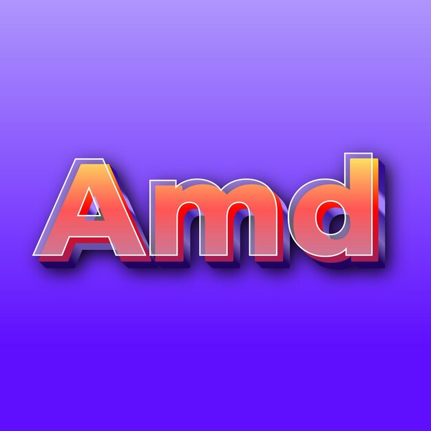 AmdText effect JPG gradient purple background card photo