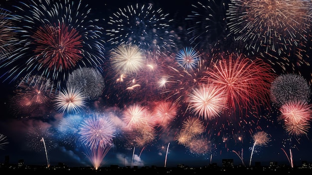 アメリカ 7月4日の花火祭り