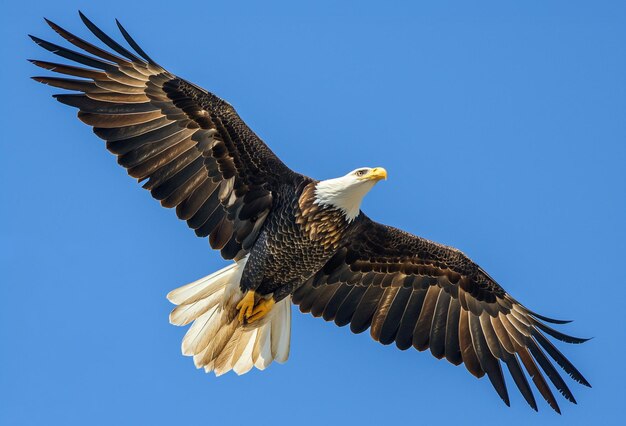 American Bald Eagle Soaring Sky Memorial Day