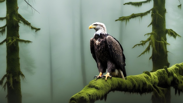 Photo american bald eagle