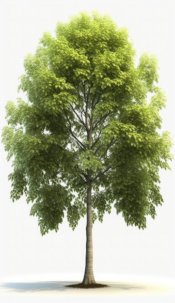 American beech trees 3d rendering for illustration digital composition architecture visualization Generate Ai