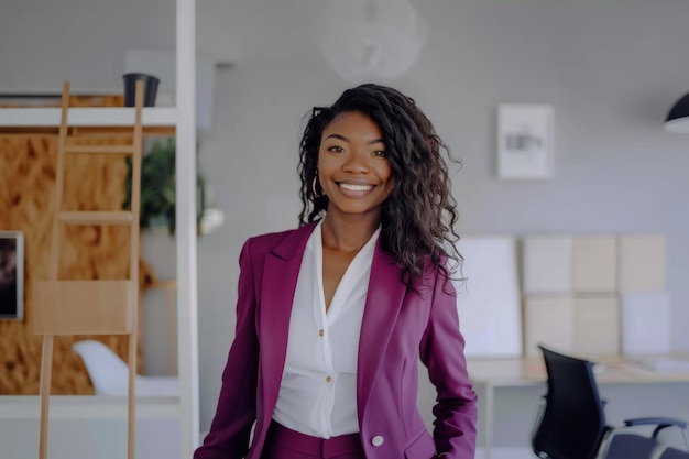 American black woman entrepreneur starting her business