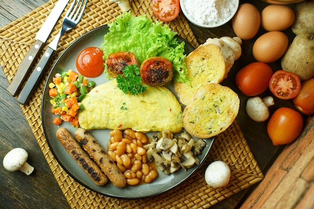 Foto colazione americana