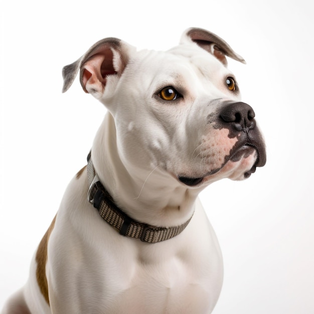 American Bully white background