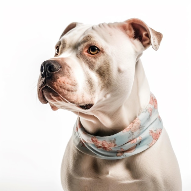 American Bully white background