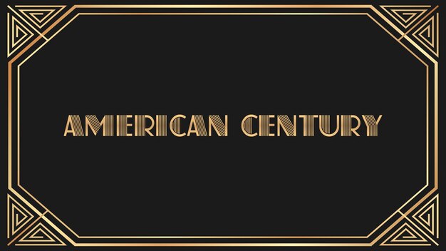 Photo american century jazz gold text