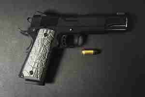 Photo american classic pistol model 1911 for 45 acp caliber an excellent weapon for self defense