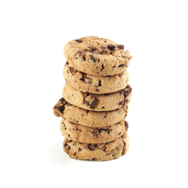 American Cookie Stack isolated on white