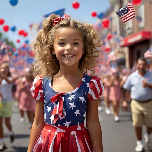 Photo american cute girl