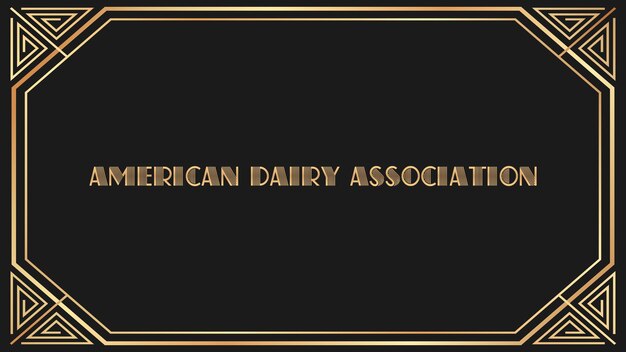 Photo american dairy association jazz gold text