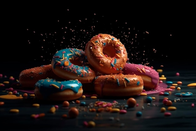 American donuts Generative AI