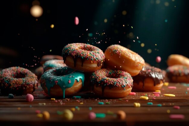 American donuts Generative AI