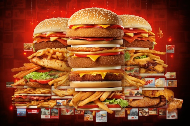 American fast food squared flyer