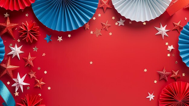 Photo american federal holidays celebration flat lay