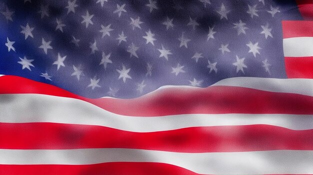 American flag background with united states flag illustration generated by ai