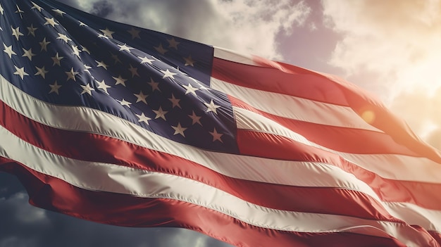 American flag background