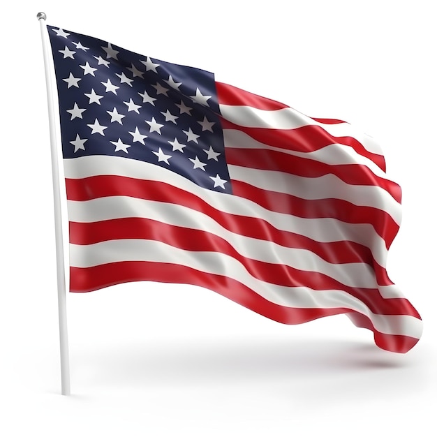 Photo american flag cartoon illustration