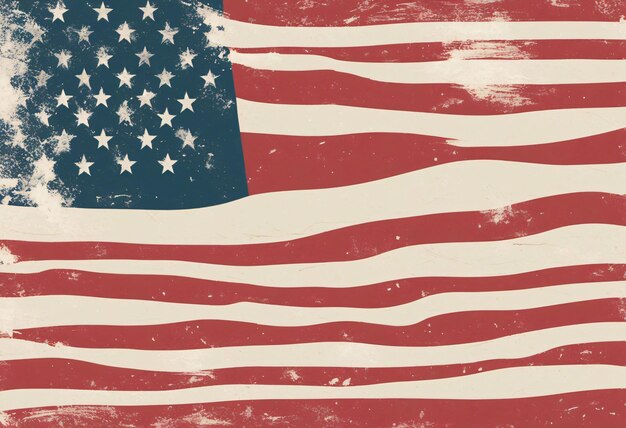 American flag grunge background