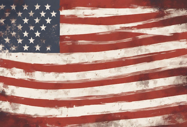 Photo american flag grunge background