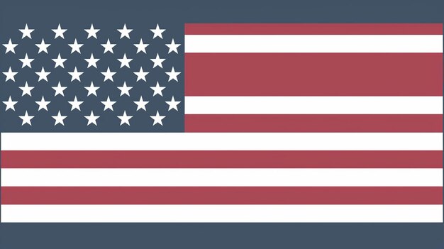 Photo american flag illustration