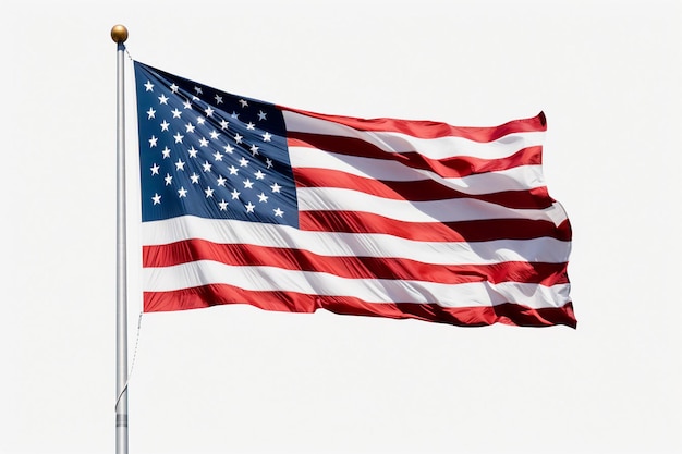 Photo american flag png and copy space