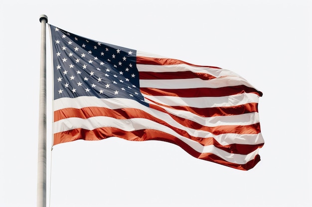 Photo american flag png and copy space