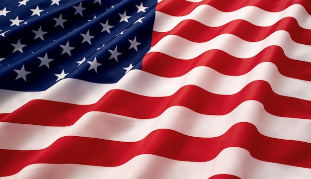 American flag usa flag background along with fabric waves usa national day freedom concept