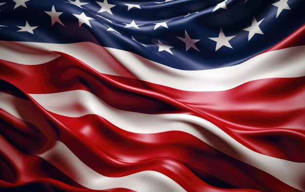 Американский флаг США флаг штатов звезды на флаге празднование дня независимости флага
