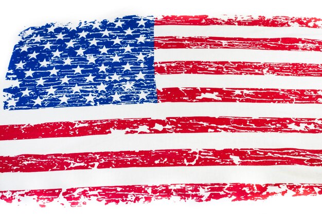 American flag vintage background.