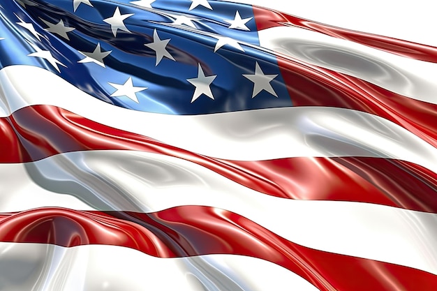 Foto bandiera americana l'aspetto vintage dell'usa bandiera 4 luglio giorno dell'indipendenza o giorno dei veterani concetto foto di alta qualità generativa ai