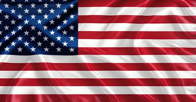 American Flag Wave voor Memorial Day of 4th of July Independence Day of America