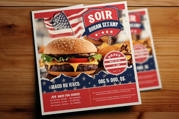 American food offer squared flyer