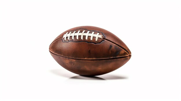 Photo american football ball isolated on white background generative ai