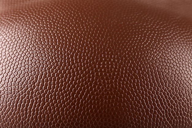 American football ball macro view