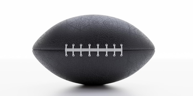 American football ball on white background Super bowl 3d render