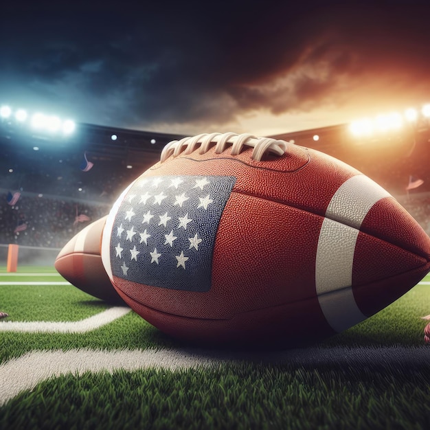 Photo american football ball