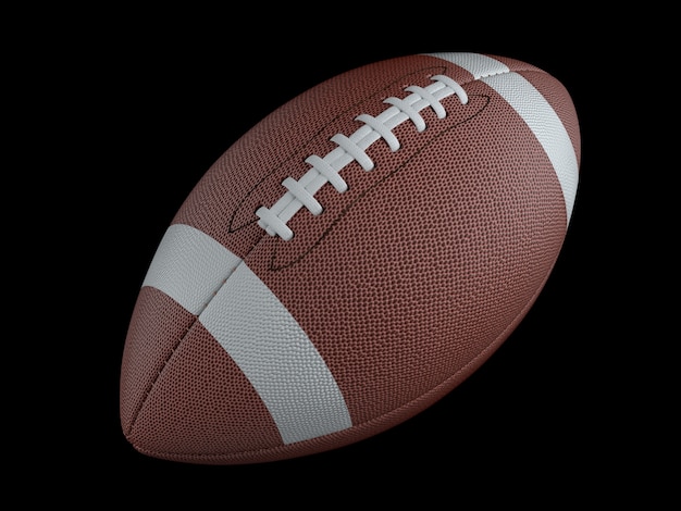 American football on dark surface