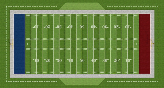 American  football field