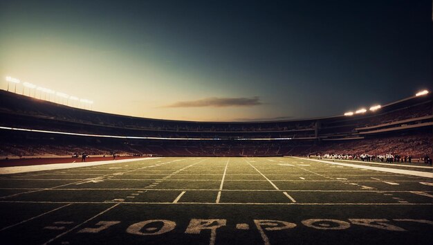 Foto un campo da football americano