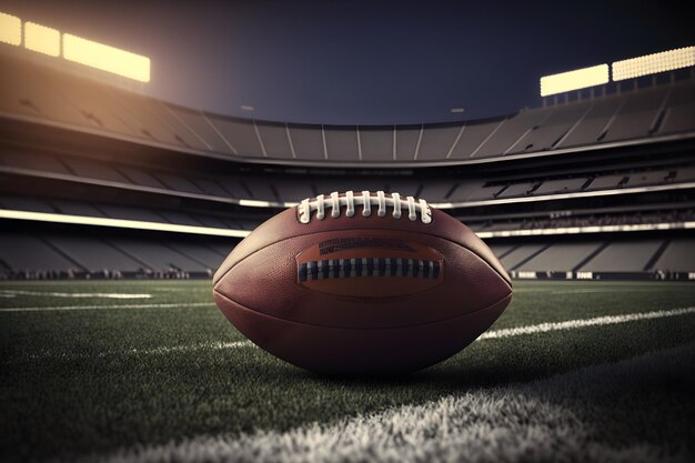 Foto american football game in super bowl close-up generatieve ai