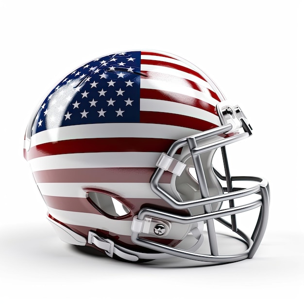 Foto casco da football americano isolato